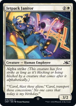 Jetpack Janitor - Unfinity Spoiler