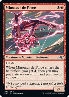 Minotaur de Force - Unfinity Spoiler