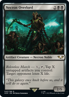 Necron Overlord - Warhammer 40000 Commander Spoiler