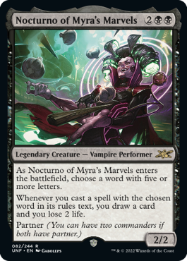 Nocturno of Myra’s Marvels - Unfinity Spoiler