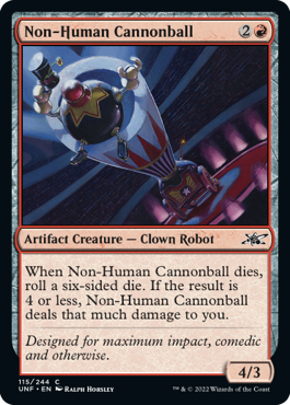 Non-Human Cannonball - Unfinity Spoiler