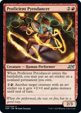 Proficient Pyrodancer - Unfinity Spoiler