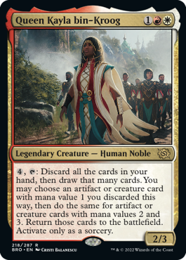 Queen Kayla bin-Kroog - The Brothers' War Spoiler