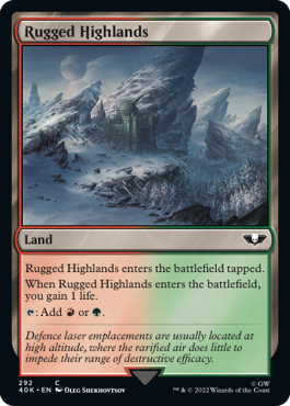 Rugged Highlands - Warhammer 40000 Commander Spoiler