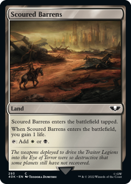 Scoured Barrens - Warhammer 40000 Commander Spoiler