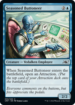 Seasoned Buttoneer - Unfinity Spoiler