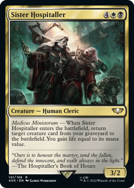 Sister Hospitaller - Warhammer 40000 Commander Spoiler