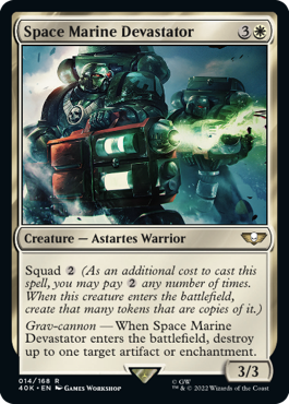 Space Marine Devastator - Warhammer 40000 Commander Spoiler