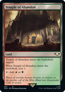 Temple of Abandon - Warhammer 40000 Commander Spoiler