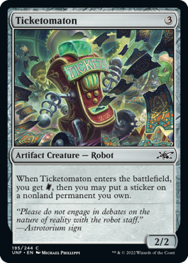 Ticketomaton - Unfinity Spoiler