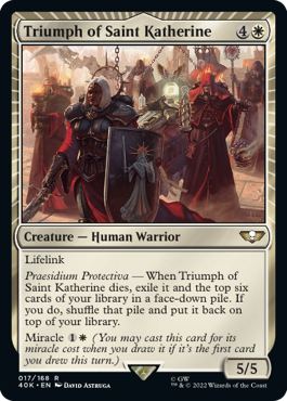 Triumph of Saint Katherine - Warhammer 40000 Commander Spoiler