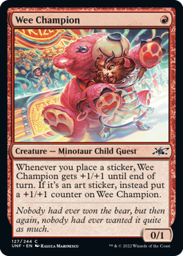 Wee Champion - Unfinity Spoiler