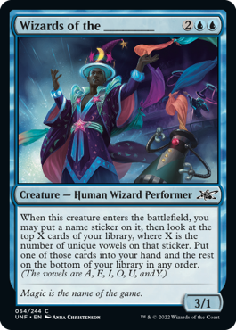 Wizards of the _____ - Unfinity Spoiler