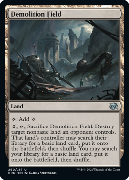 Demolition Field - The Brothers' War Spoiler