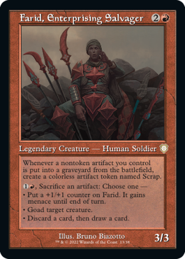 Farid, Enterprising Salvager - The Brothers' War Commander Spoiler