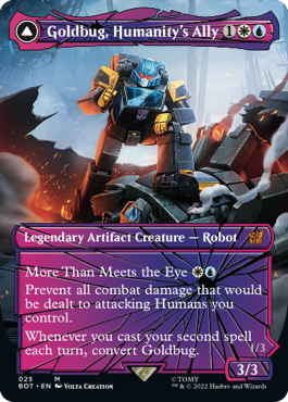 Goldbug, Humanity's Ally (Variant) - The Brothers' War Spoiler