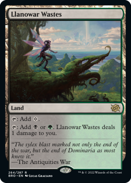 Llanowar Wastes - The Brothers' War Spoiler