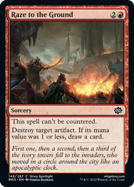 Raze to the Ground - The Brothers' War Spoiler