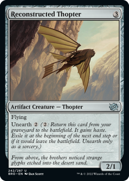 Reconstructed Thopter - The Brothers' War Spoiler