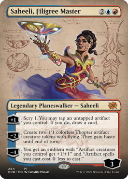 Saheeli, Filigree Master (Variant) - The Brothers' War Spoiler