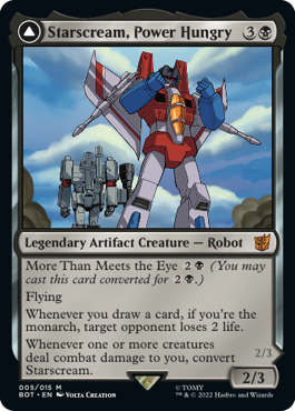 Starscream, Power Hungry 2 (Variant) - The Brothers' War Spoiler
