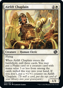 Airlift Chaplain - The Brothers' War Spoiler
