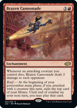 Brazen Cannonade - Jumpstart 2022 Spoiler