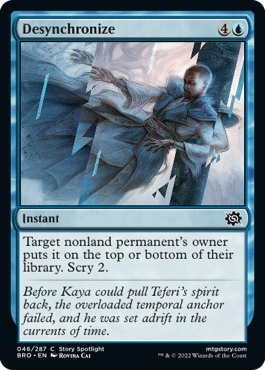 Desynchronize - The Brothers' War Spoiler