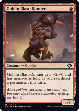 Goblin Blast-Runner - The Brothers' War Spoiler