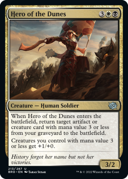 Hero of the Dunes - The Brothers' War Spoiler