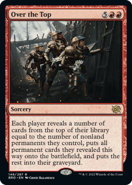 Over the Top - The Brothers' War Spoiler