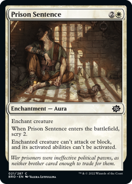 Prison Sentence - The Brothers' War Spoiler
