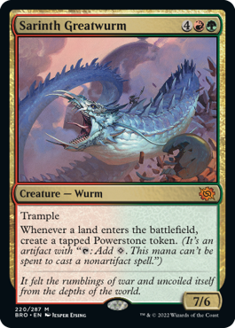 Sarinth Greatwurm - The Brothers' War Spoiler