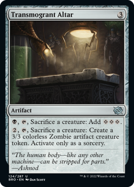 Transmogrant Altar - The Brothers' War Spoiler