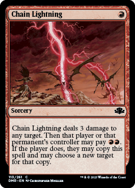 Chain Lightning - Dominaria Remastered Spoiler