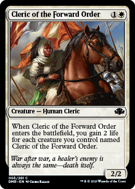 Cleric of the Forward Order - Dominaria Remastered Spoiler