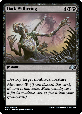 Dark Withering - Dominaria Remastered Spoiler