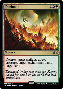 Decimate - Dominaria Remastered Spoiler