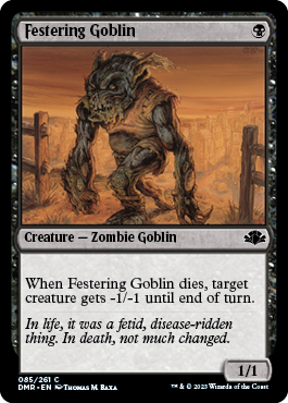 Festering Goblin - Dominaria Remastered Spoiler