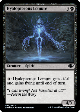 Hyalopterous Lemure - Dominaria Remastered Spoiler