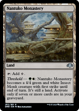 Nantuko Monastery - Dominaria Remastered Spoiler