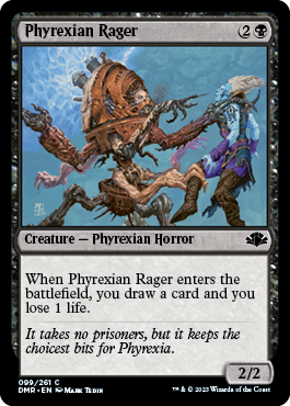 Phyrexian Rager - Dominaria Remastered Spoiler