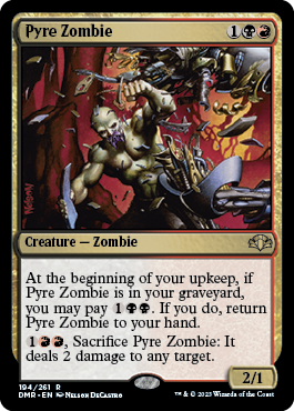 Pyre Zombie - Dominaria Remastered Spoiler