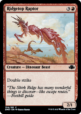 Ridgetop Raptor - Dominaria Remastered Spoiler