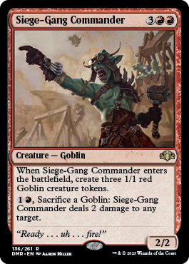 Siege-Gang Commander - Dominaria Remastered Spoiler