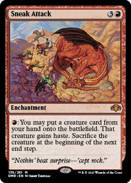 Sneak Attack - Dominaria Remastered Spoiler