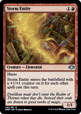 Storm Entity - Dominaria Remastered Spoiler