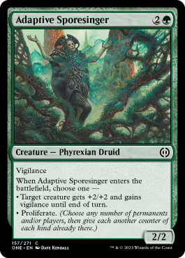 Adaptive Sporesinger - Phyrexia All Will One Spoiler