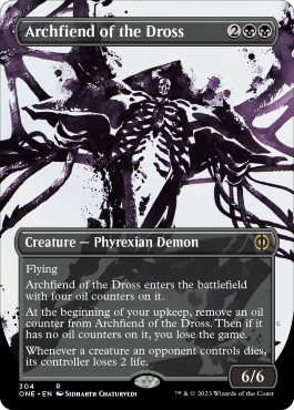 Archfiend of the Dross (Variant) - Phyrexia All Will One Spoiler