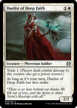 Duelist of Deep Faith - Phyrexia All Will One Spoiler